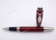 Replica Mont Blanc Daniel Defoe Red Barrel Fineliner Pen Silver Clip (3)_th.jpg